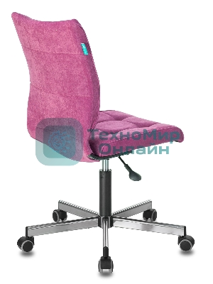 Кресло Бюрократ CH-330M/LT-15 малиновый, экокожа, 120 кг, механизм качания, без подлокотников