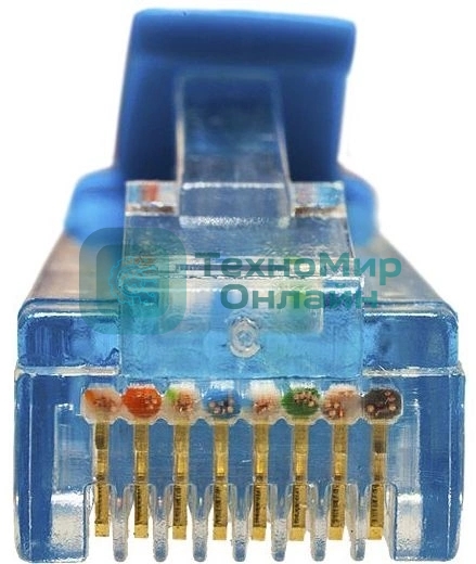 Патч-корд Suprlan 10-0147 UTP RJ-45 вил.-вилка RJ-45 cat.5e 1м синий LSZH 24AWG