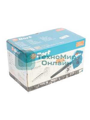 Пылесос электрический Bort BSS-600-R (Воздуходувка) (600 Вт; воздуховка; регулировка скорости; 13000 об/мин; 240 м3/час; пылесборный мешок) 