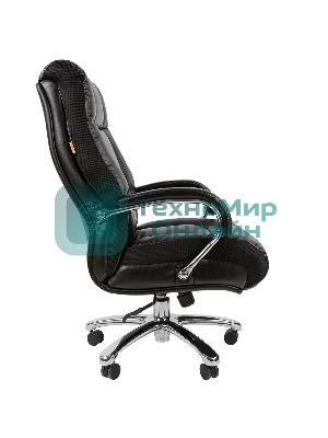 Кресло Chairman 405 черный, экокожа, 120 кг, механизм качания