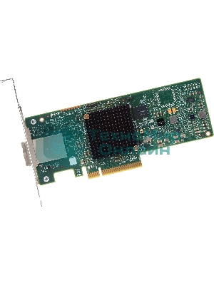 Контроллер LSI SAS9300-8E (PCI-E 3.0 x8, LP, EXTERNAL) SGL SAS12G, 8port (2*extSFF8644), Каб.отдельно