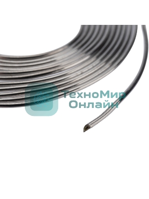 Припой с канифолью Rexant, 1 м, Ø0.8 мм, (олово 60%, свинец 40%), спираль, блистер