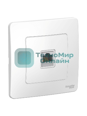 Розетка компьютерная СП Blanca RJ45 кат.5e бел. SchE BLNIS045001