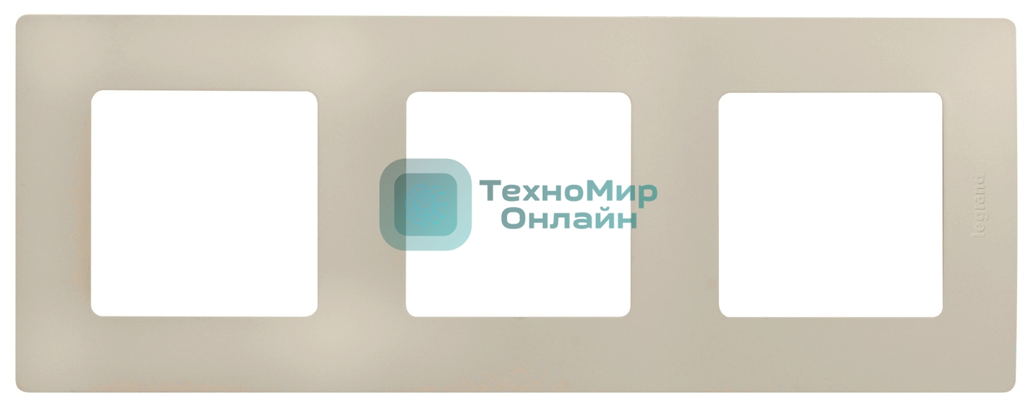 Рамка 3 поста, сл. кость ETIKA