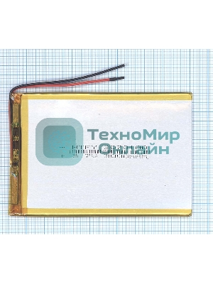 Аккумулятор Li-Pol (батарея) 3x70x100мм 2pin 3.7V/3000mAh