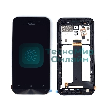 Дисплей для Asus ZenFone Go ZB452KG черный с рамкой