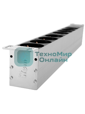 Блок розеток ЦМО Rem-32 с авт., 6 Schuko, 32А, алюм., 19