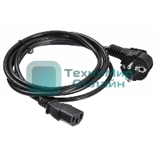 Кабель Buro BU-PCAB-1.8-16A IEC C13 Евровилка 1.8м