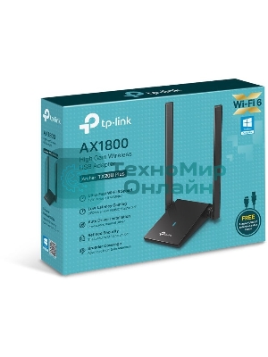 Двухдиапазонный Wi-Fi 6 USB-адаптер TP-Link Archer TX20U Plus AX1800 высокого усиления