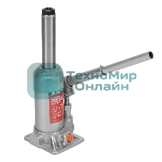 Домкрат гидравлический бутылочный Matrix, 3 т, h подъема 178–343 мм, в пласт. кейсе