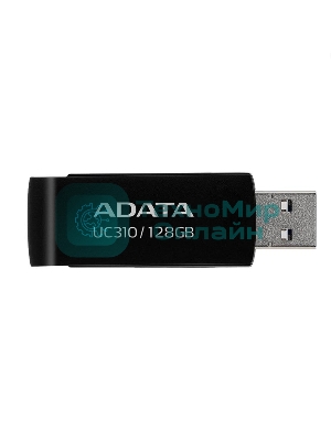 Флешка USB ADATA UC310 (UC310-128G-RBK), 128Gb, USB 3.2 Gen 1, R/W 100/30, черный