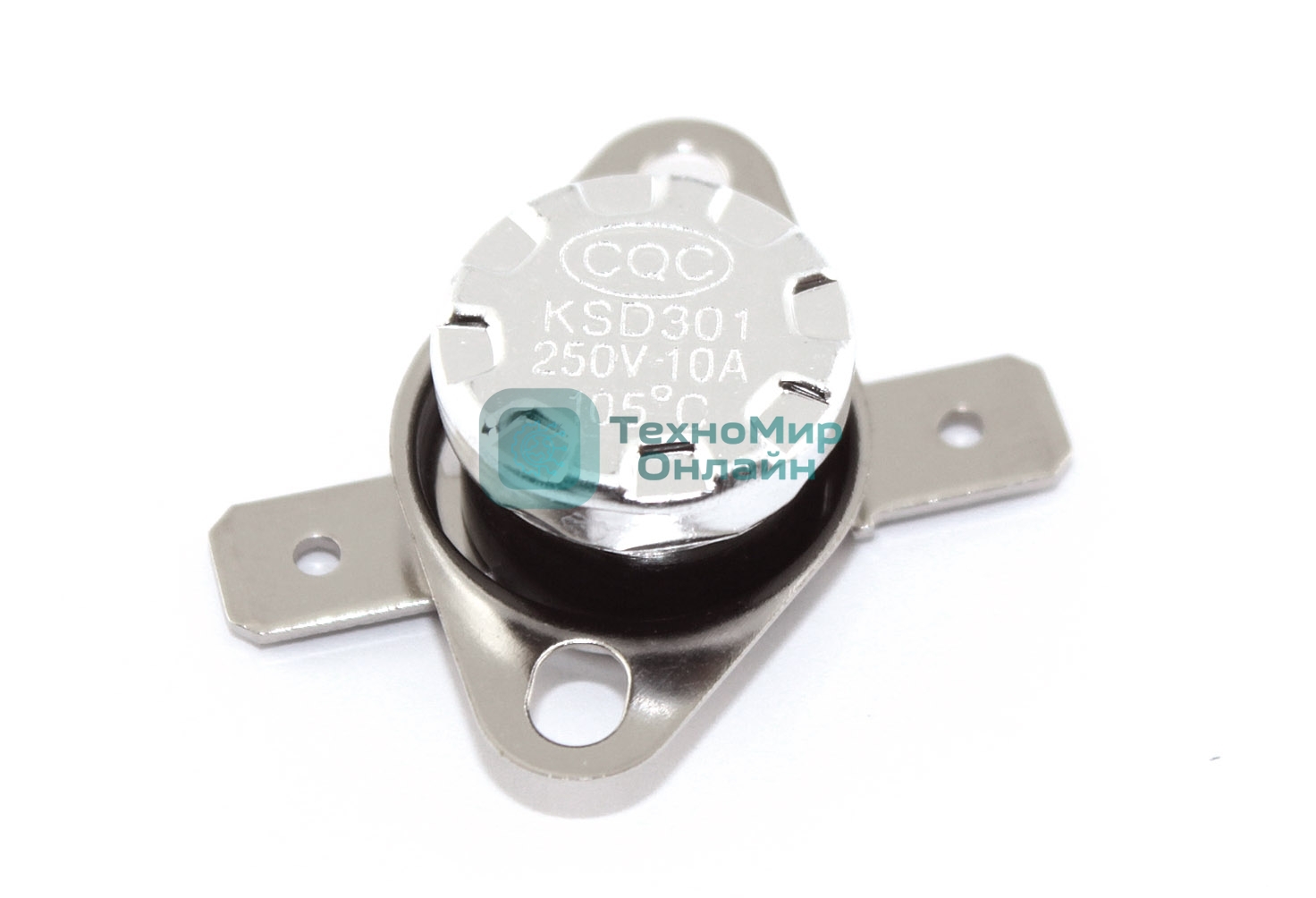 Термостат биметаллический KSD301 10А/105 С нормально замкнутый