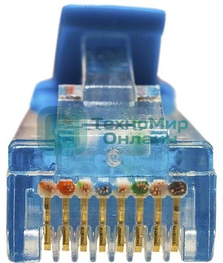 Патч-корд Suprlan 10-0148 UTP RJ-45 вил.-вилка RJ-45 cat.5e 2м синий LSZH 24AWG