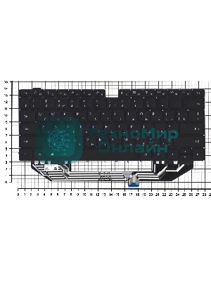 Клавиатура для ноутбука Huawei matebook X pro черная