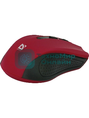 Мышь беспроводная Defender Accura MM-935 красный, 1600 dpi, радиоканал, USB, кнопки - 4