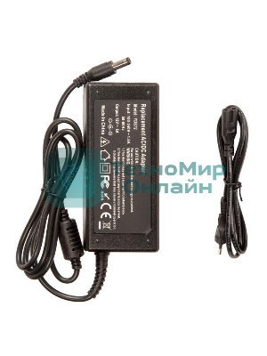 Блок питания для монитора и телевизора LCD 12V 6A, 72W, 5.5х2.1