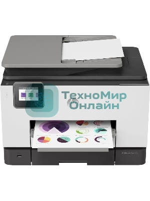 МФУ струйное HP Officejet Pro 9023 AiO (1MR70B), A4, цветной, до 24 стр/мин. (ч/б) до 20 стр/мин. (цвет), скан. до 15 стр/мин. (ч/б) 8 стр/мин. (цвет), 1200x1200dpi, USB, RJ-45, Wi-Fi, Air Print