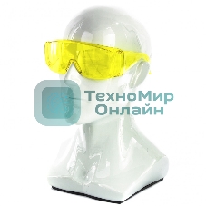 Очки Сибртех защитные открытого типа желтые ударопрочный поликарбонат