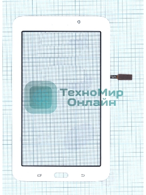 Сенсорное стекло (тачскрин) для Samsung Galaxy Tab 3 Lite 7.0 SM-T112, белое