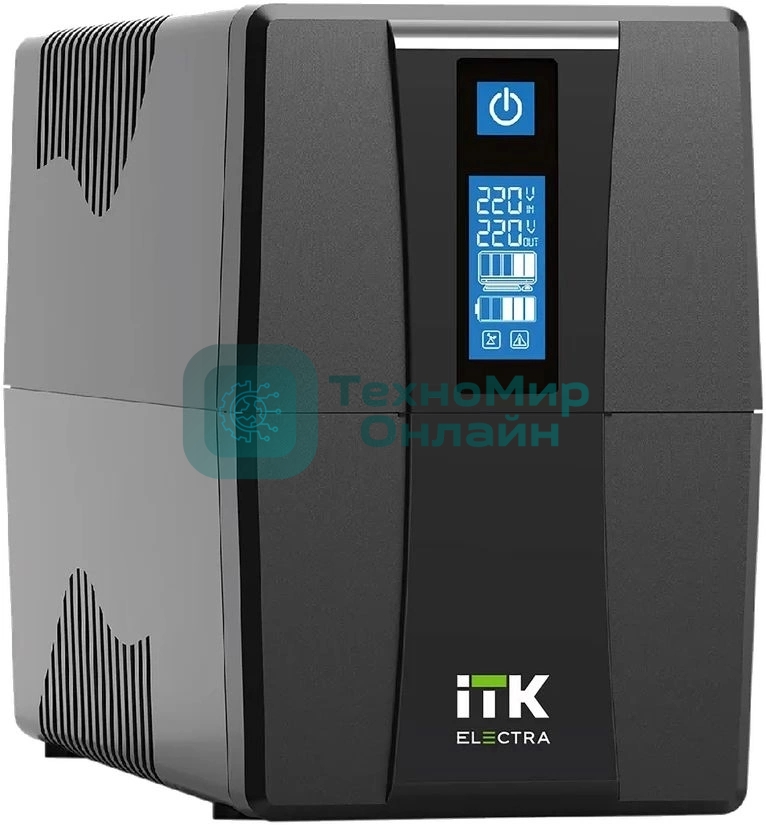 Источник бесперебойного питания Line-interactive 600ВА/360Вт, фаза 1/1, LCD дисплей, с АКБ 1х7AH, USB-порт