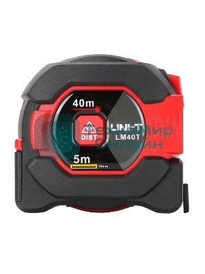 Рулетка 5 м с лазерным дальномером UNI-T LM40T до 40 метров