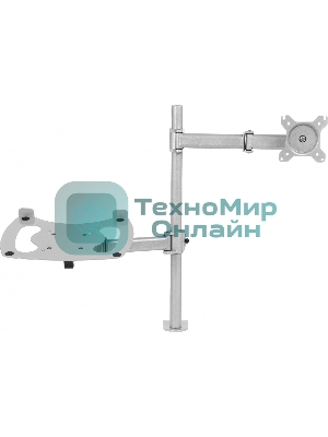 Кронштейн для монитора/ноутбука Cactus CS-VM-LH07-AL серебряный 13