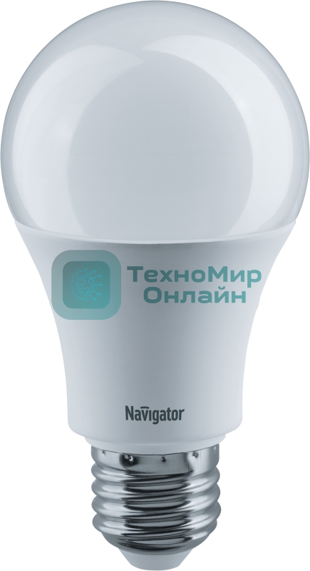 Лампа светодиодная Navigator NLL-A60-12-230-4K-E27 (Standard) 12Вт грушевидная 4000К белый E27 1000лм 176-264В