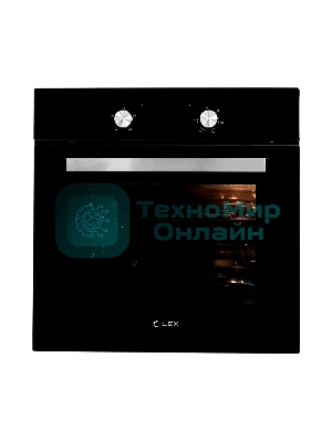 Духовой шкаф электрический LEX EDM 040 BL черный, встраиваемый