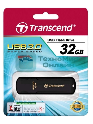 Флешка USB Transcend Jetflash 700 (TS32GJF700), 32Gb, USB 3.0, R/W 70/20, черный