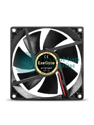 Вентилятор для корпуса ExeGate EX09225S2P черный, 92 мм, 2100 об/мин, 25 дБ, 2 pin