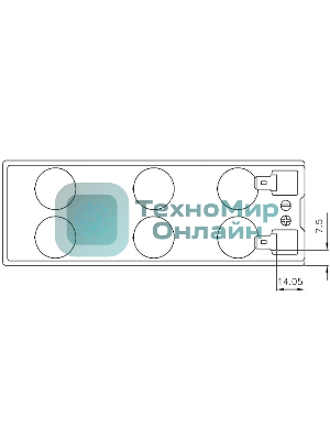 Батарея для ИБП CSB UPS122406 12В 240Вт
