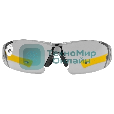 Очки защитные Denzel открытые, поликарбонатные, дымчатая линза, 2х комп.дужки