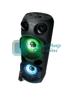 Колонка АС SVEN PS-750, черный (80 Вт, TWS, Bluetooth, FM, USB, microSD, LED-дисплей, 2х4400мА*ч)