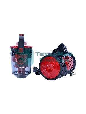 Пылесос Centek CT-2531 (красн/черн) мультициклон 1800/350Вт, стакан 1,5 л, телескоп металл. трубка