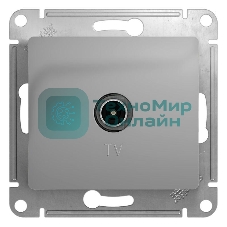 Механизм розетки TV 1-м СП Glossa оконечной 1DB алюм. SchE GSL000391