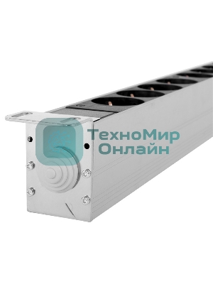 Вертикальный блок розеток Rem-16 с авт. 16А, 20 Shuko, 16A, алюм., 33-48U, колодка