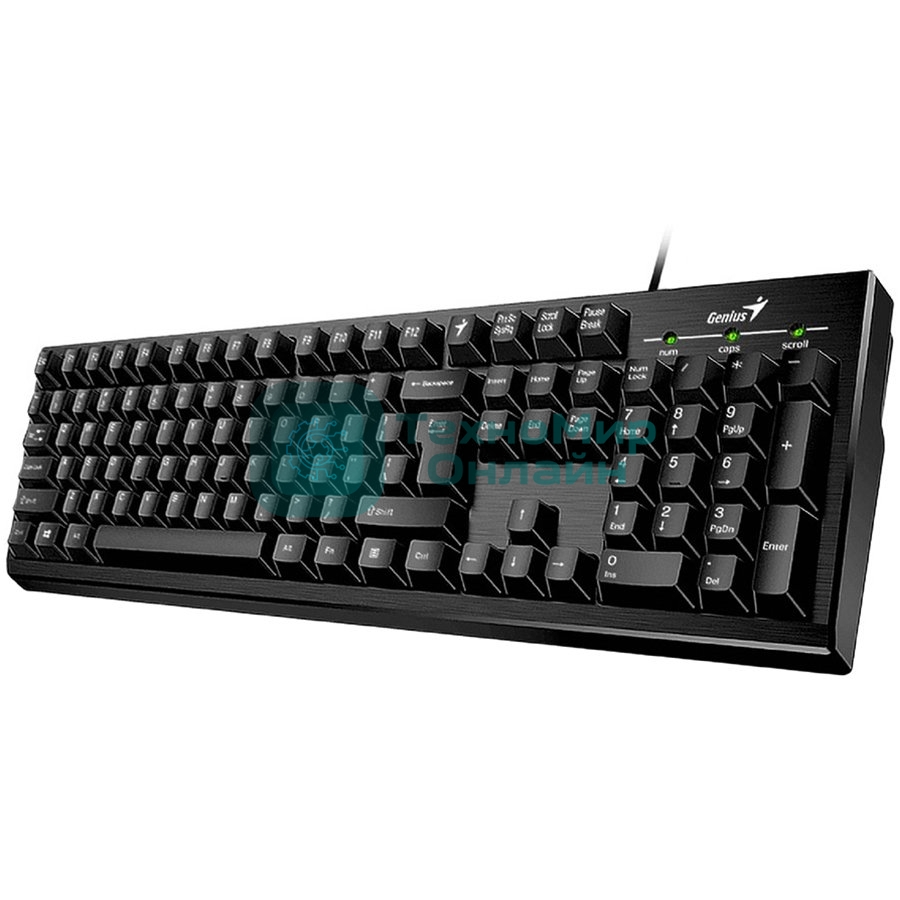 Клавиатура проводная Genius Smart KB-101, USB, черный
