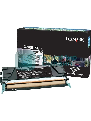 Картридж лазерный Lexmark X746H1KG черный для Lexmark X746de\nLexmark X748de\nLexmark X748dte 12к