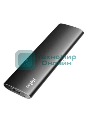 Внешний SSD Netac Z SLIM, 500 Gb, USB 3.2 Gen 2 Type-C, R/W 550/480, черный