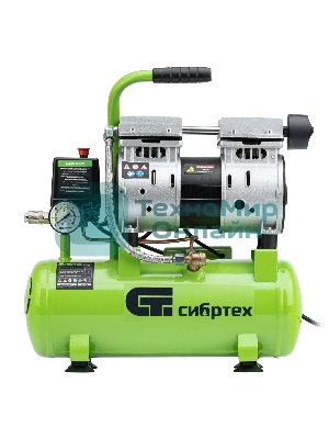 Компрессор безмаслянный малошумный Сибртех МБ 750/10,750 Вт, 10 л, 150 л/мин