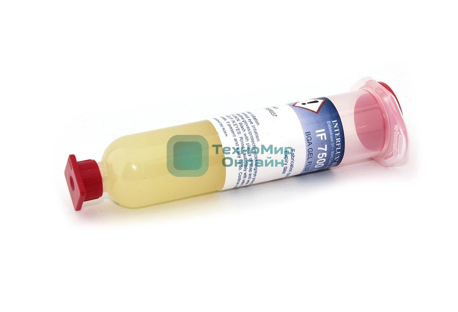 Флюс-гель Interflux IF-7500 безотмывочный, 30 мл.