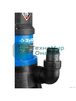 Насос ЗУБР НПГ-Т3-1300профессионал т3 погружной дренажный для грязной воды d частиц до 35мм 1300В