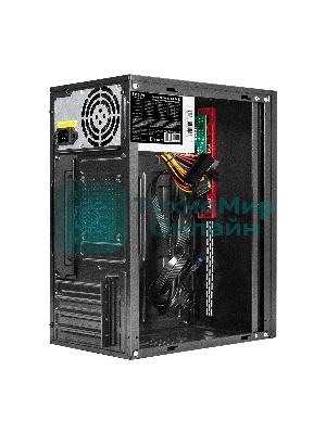 Компьютерный корпус Minitower ExeGate BAA-403U2-AAA450 (mATX, БП AAA450 с вент. 8см, 1*USB/2*USB 3.0, HD Audio, черный)