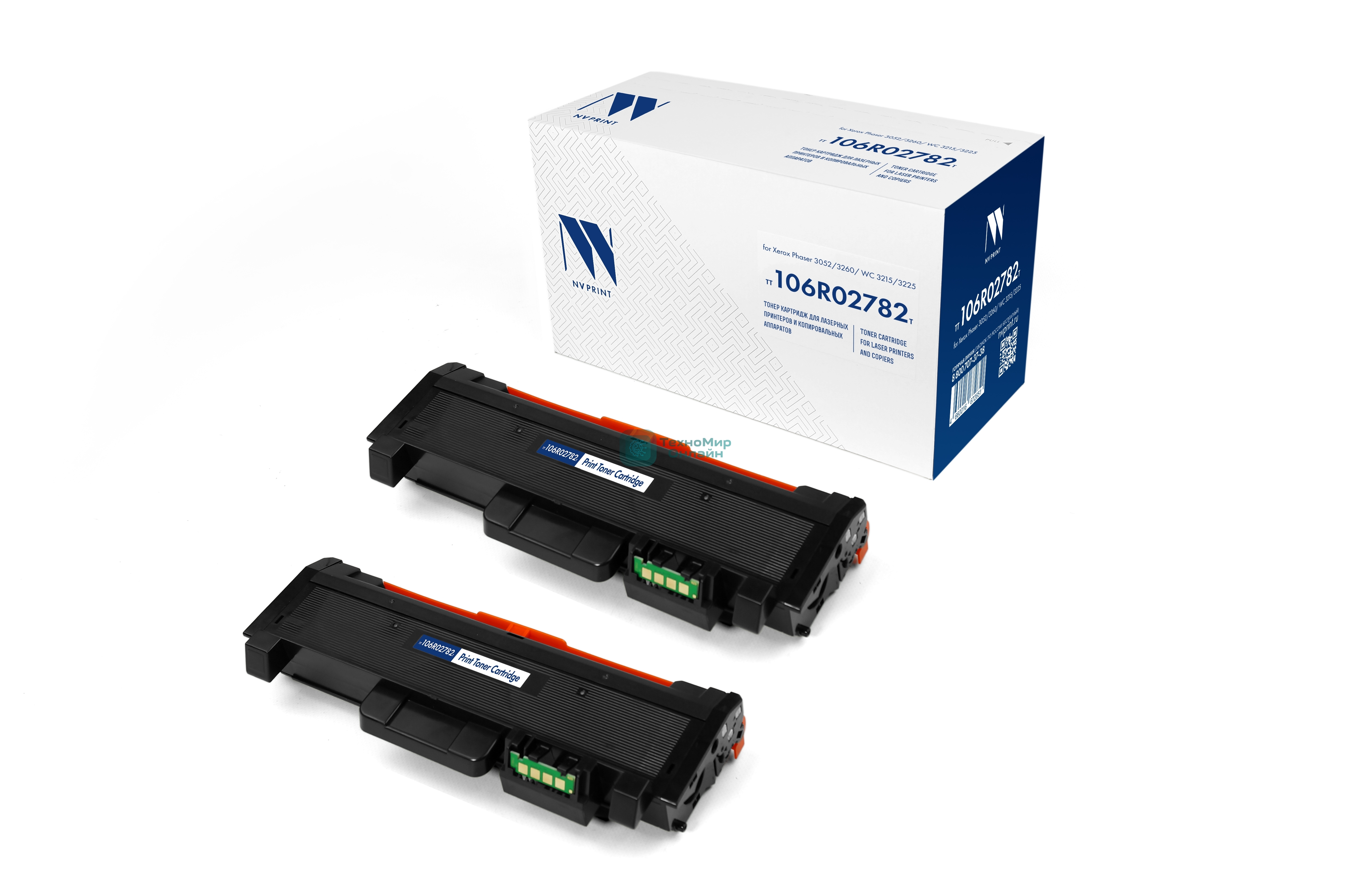 Картридж NVPrint совместимый NV-106R02782T для Xerox Phaser 3052/3260/WC 3215/3225 (6000k) (2шт)