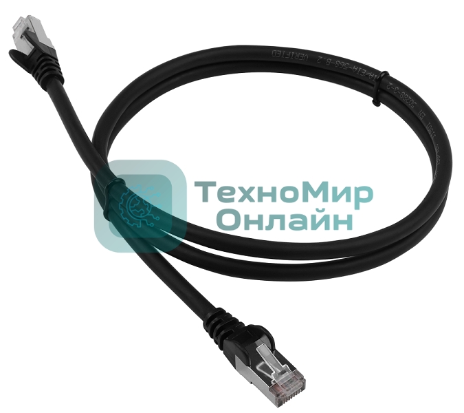 Патч-корд LANMASTER LSZH FTP cat.6, 3.0 м, черный