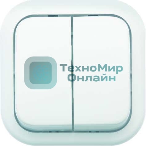 Выключатель Кунцево-Электро 2-кл. ОП Валентина 10А IP20 А56-025 бел.