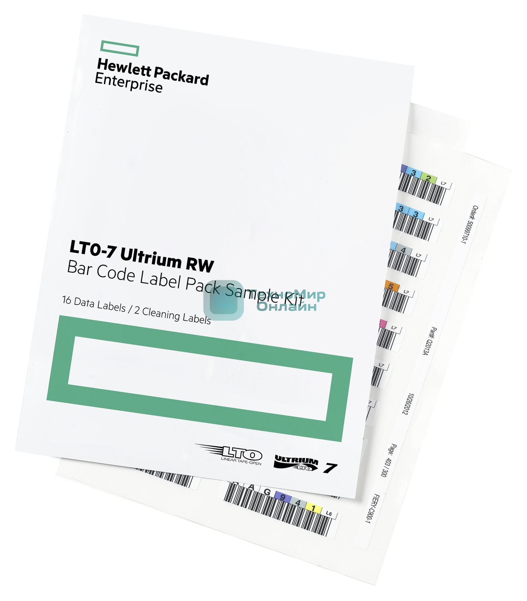 Наклейка HPE Q2014A LTO-7 Ultrium RW Bar Code Pack