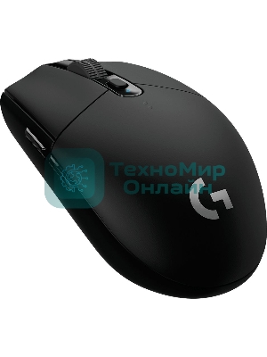 Мышь беспроводная Logitech G304 Lightspeed черный, 12000 dpi, радиоканал, USB, кнопки - 6