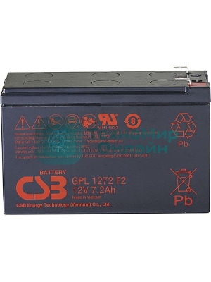 Аккумулятор CSB GPL1272 F2FR (12V 7.2Ah)