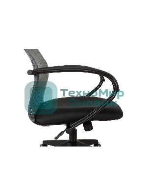 Кресло Бюрократ CH-607 TW-04 Neo Black темно-серый, сетка, подголовник